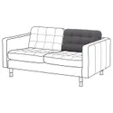 IKEA LANDSKRONA ЛАНДСКРУНА, подушка д/спинки для 2-місн дивана, Запасна частина гарматного/темно-сірого кольору 804.980.29 фото thumb №2