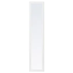 IKEA TYSSEDAL ТІССЕДАЛЬ, дверцята з петлями, білий/дзеркальний, 50x195 см 693.029.91 фото