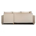 Угловой диван бархатный MEBEL ELITE MARKUS Velvet, 238 см, бежевый (правый) фото thumb №14