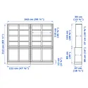 IKEA HAVSTA ХАВСТА, комбінація для зб з розс скл дверц, сірий, 242x47x212 см 892.768.68 фото thumb №8