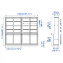 IKEA HAVSTA ХАВСТА, комбінація для зберігання з розсувними дверима, сірий, 242x47x212 см фото thumb №8