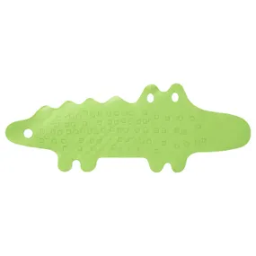 IKEA PATRULL ПАТРУЛЬ, коврик в ванну, крокодил зеленый, 33x90 см 101.381.63 фото