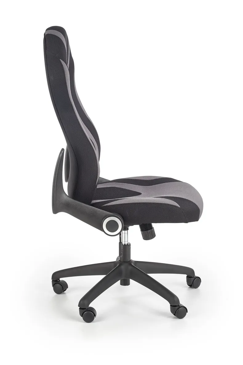 Крісло комп'ютерне офісне обертове HALMAR JOFREY чорний / сірий фото №5