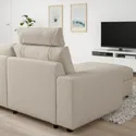 IKEA VIMLE ВИМЛЕ, 3-местный диван с козеткой, с подголовником с широкими подлокотниками / бежевый с пунцовым оттенком 694.013.02 фото thumb №3