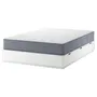 IKEA NORDLI НОРДЛИ, кровать с отд д / хранения и матрасом, белый / Вогстранда твердый, 140x200 см 595.376.88 фото
