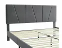 Ліжко односпальне SIGNAL Savana Velvet 120x200 см, сірий фото thumb №6