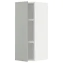 IKEA METOD МЕТОД, навесной шкаф с полками, белый / светло-серый, 30x80 см 695.384.04 фото thumb №1