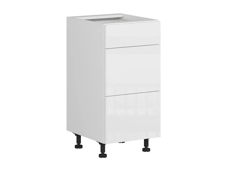 BRW Tapo Special 40 см кухонный базовый шкаф с ящиками белый экрю, альпийский белый/экрю белый FK_D3S_40/82_2SMB/SMB-BAL/BIEC фото №2