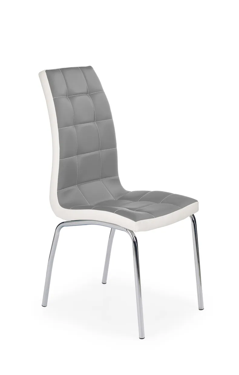 Кухонний стілець HALMAR K186 сірий, білий фото №1