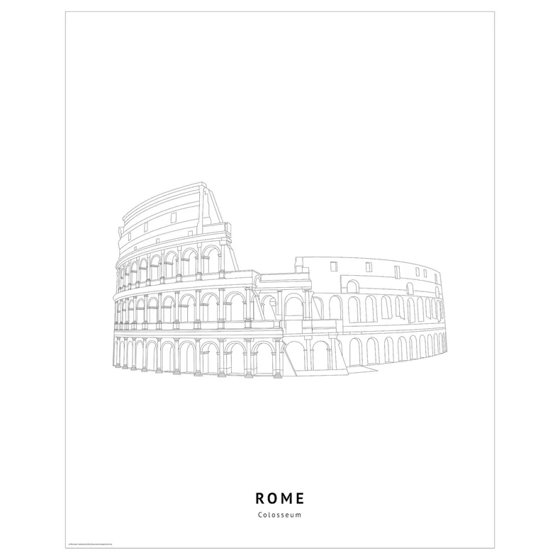 IKEA BILD БІЛЬД, постер, Колізей, Рим, 40x50 см 305.816.91 фото №1