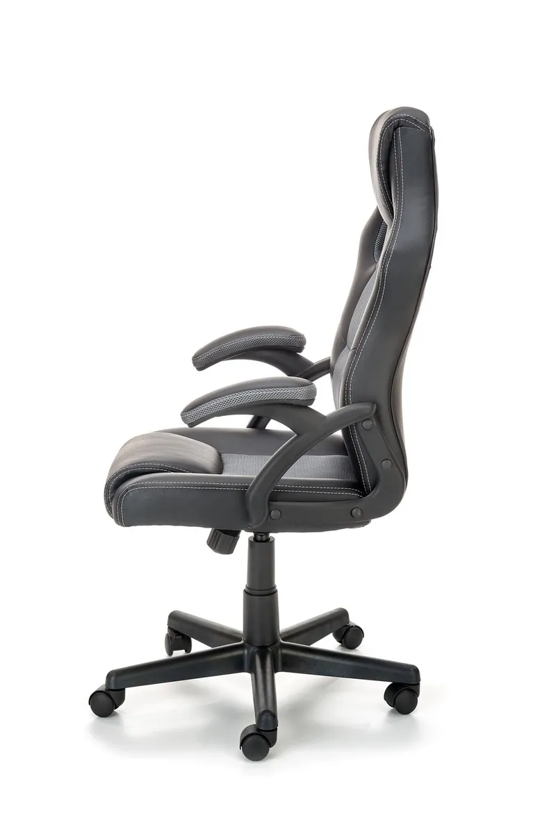 Кресло компьютерное HALMAR BERKEL, черный/серый фото №3