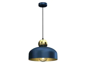 BRW Металлический подвесной светильник Harald темно-синего и золотого цвета 080944 фото