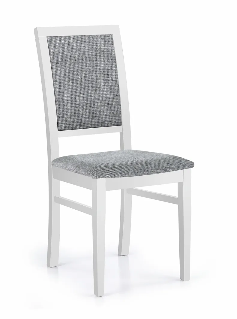 Кухонний стілець HALMAR SYLWEK1 білий/сірий фото №1