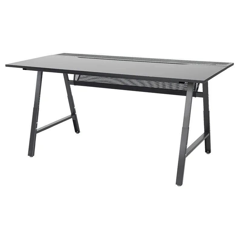 IKEA UTESPELARE УТЕСПЕЛАРЕ, геймерский стол, черный, 160x80 см 805.076.27 фото №1