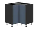 BRW Угловой кухонный шкаф Verdi 90 см матовый, черный/матовый FL_DNW_90/82_P/L-CA/MIM фото thumb №1