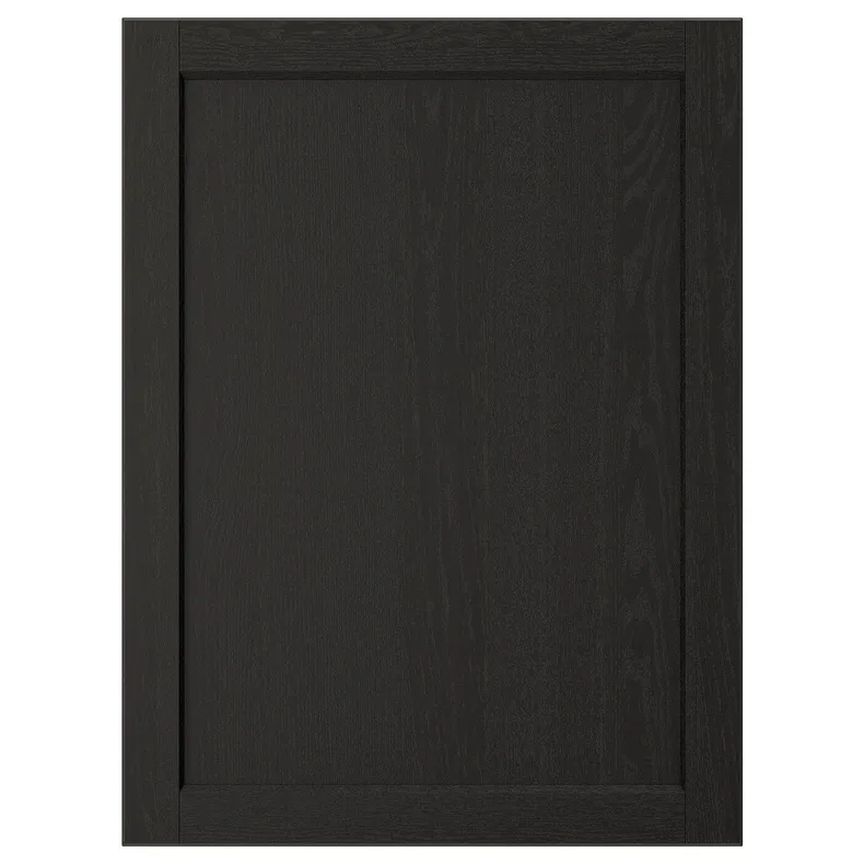 IKEA LERHYTTAN ЛЕРХЮТТАН, дверь, чёрный цвет, 60x80 см 303.560.65 фото №1