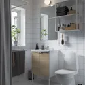 IKEA ENHET ЕНХЕТ, ванна, білий/під дуб, 64x43x87 см 695.471.49 фото thumb №2