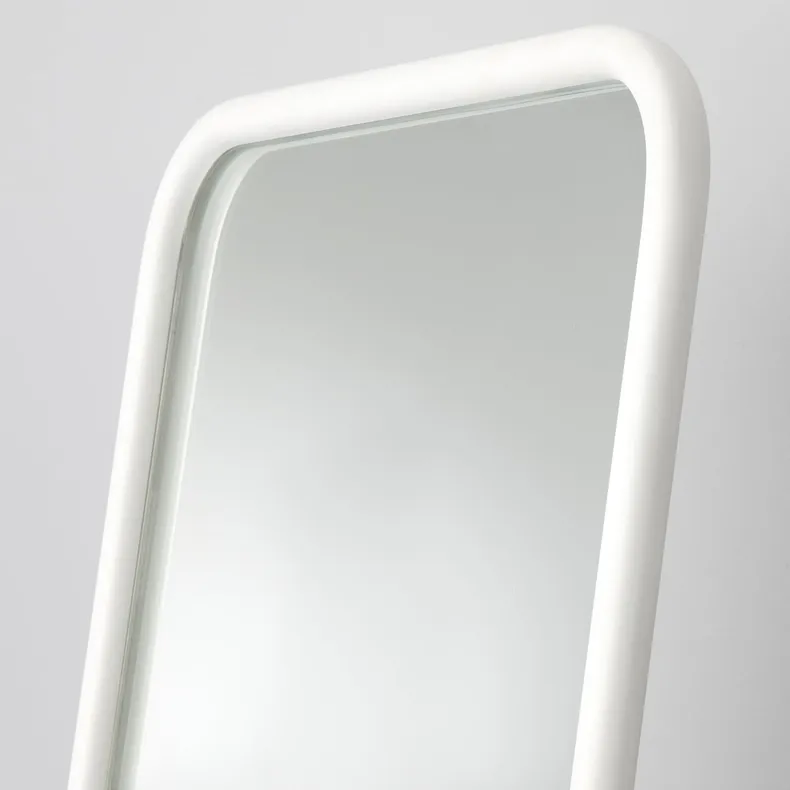 IKEA KNAPPER КНАППЕР, зеркало напольное, белый, 48x160 см 003.962.42 фото №4
