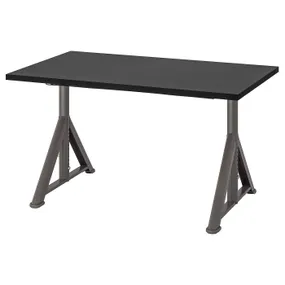 IKEA IDÅSEN ИДОСЕН, письменный стол, черный / темно-серый, 120x70 см 192.810.24 фото