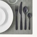 IKEA TILLAGD ТІЛЛАРД, набір столових приборів 24 предмети, чорний 403.430.01 фото thumb №2