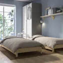 IKEA UTÅKER УТОКЕР, штабелируемые кровати с 2 матрасами, сосна / лиственная древесина, 80x200 см 995.215.10 фото thumb №2