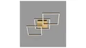 BRW Каркасний світлодіодний 3-точковий металевий стельовий світильник золото 085497 фото thumb №2