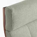 IKEA POÄNG ПОЕНГ, крісло, коричневий / ГУННАРЕД світло-зелений 195.019.12 фото thumb №4