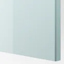 IKEA FARDAL ФАРДАЛЬ, дверца с петлями, глянцевый светлый серо-голубой, 50x229 см 393.321.74 фото thumb №2
