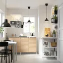 IKEA ENHET ЭНХЕТ, кухня, белый / имит. дуб, 143x63.5x222 см 993.372.44 фото thumb №2