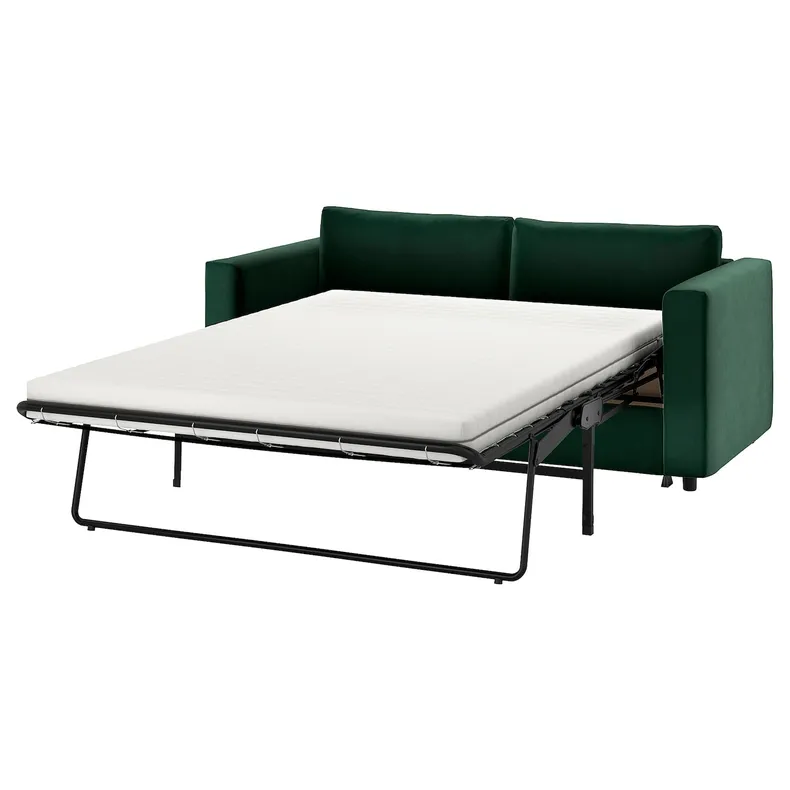 IKEA VIMLE ВИМЛЕ, чехол для 2-местного дивана-кровати, Джупарп темно-зеленый 605.173.02 фото №2