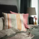 IKEA SOLMOTT СОЛМОТТ, чехол на подушку, розовый многоцветный / полосатый, 50x50 см 505.127.91 фото thumb №4
