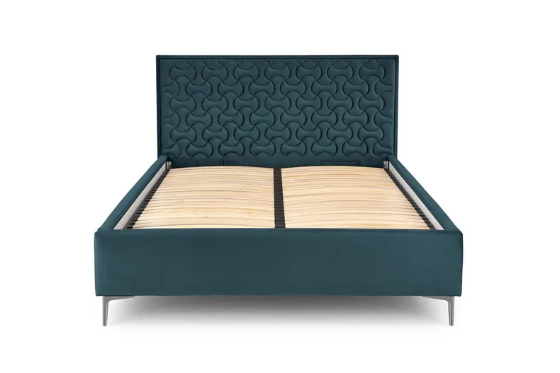 Изголовье кровати HALMAR MODULO W2 160 см темно-зеленого цвета. Монолит 37 фото №3