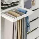 IKEA KOMPLEMENT КОМПЛЕМЕНТ, висувний вішак для штанів, білий, 50x35 см 804.465.49 фото thumb №2