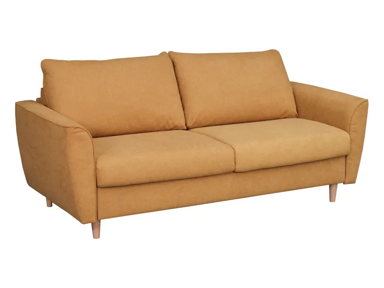 BRW Зимовий тримісний диван-ліжко велюровий жовтий, Primo 48 SO-WINTER-3F-TK1_BC2465 фото №3