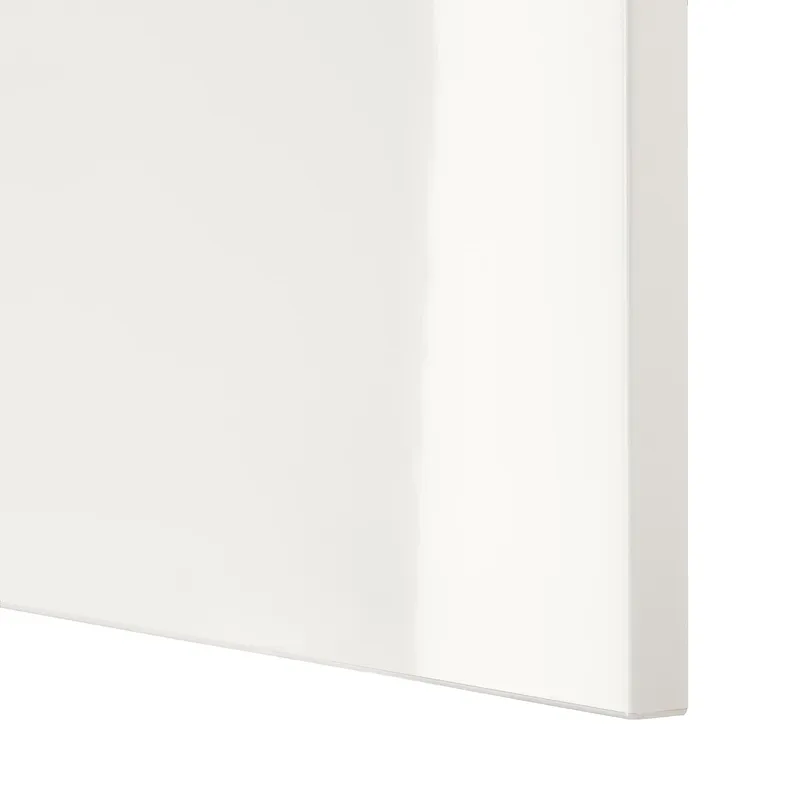 IKEA BESTÅ БЕСТО, шкаф для ТВ, комбин / стеклян дверцы, белый / Сельсвикен глянцевое белое матовое стекло, 180x42x192 см 194.887.98 фото №2