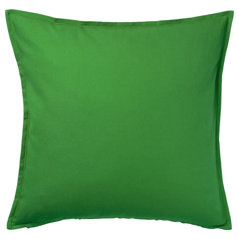 IKEA GURLI ГУРЛИ, чехол на подушку, ярко-зелёный, 50x50 см 605.541.20 фото №1