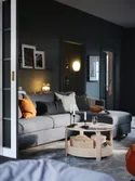 IKEA VIMLE ВИМЛЕ, 3-местный диван-кровать с козеткой, Окрашенный в средне-серый цвет 795.452.82 фото thumb №4