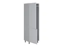 BRW Встроенный кухонный шкаф для холодильника Verdi 60 см левый светло-серый матовый, греноловый серый/светло-серый матовый FL_DL_60/207_L/L-SZG/JSZM фото thumb №3