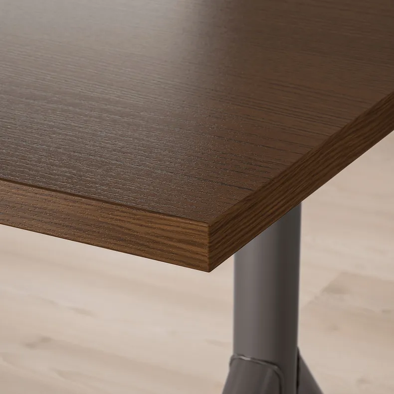 IKEA IDÅSEN ІДОСЕН, письмовий стіл, коричневий / темно-сірий, 120x70 см 492.810.27 фото №3