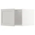 IKEA METOD МЕТОД, верхня шафа для холодильн / мороз кам, білий / світло-сірий Lerhyttan, 60x40 см 994.621.53 фото thumb №1