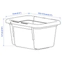 IKEA KACKLA, выдвижной контейнер, белый, 13-18x9 см 306.020.47 фото thumb №8