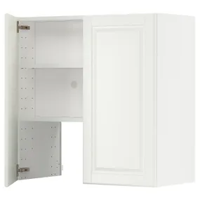 IKEA METOD МЕТОД, настінн шаф д / витяжки з полиц / дверц, білий / БУДБІН кремово-білий, 80x80 см 495.043.39 фото
