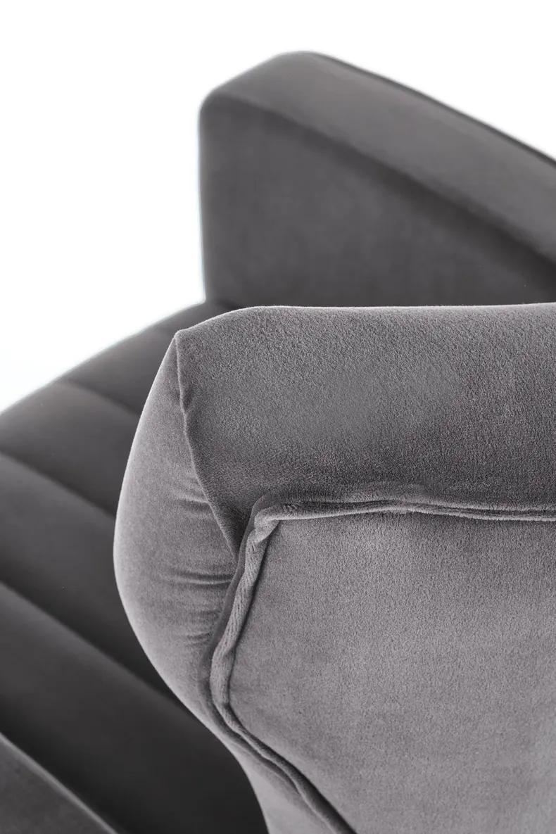 Кресло мягкое HALMAR Vario серый фото №4