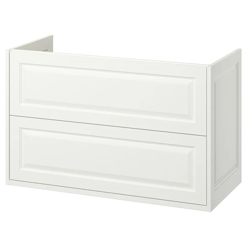 IKEA TÄNNFORSEN ТАННФОРСЕН, шкаф для раковины с ящиками, белый, 100x48x63 см 805.351.16 фото №1