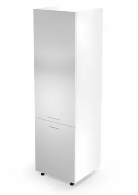 Шкаф нижний высокий для встраиваемых холодильников HALMAR VENTO DL-60/214 фасад : белый фото