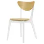 IKEA NORDMYRA НОРДМЮРА, стілець, бамбук / білий 605.818.78 фото
