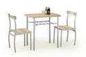 Столовий комплект HALMAR LANCE стіл + 2 стільці 82x50 см, дуб сонома фото thumb №1