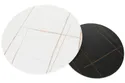 Комплект з 2-х журнальних столиків SIGNAL Ferrante A, чорний + білий мармур / чорний матовий, 80x80 фото thumb №11