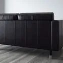 IKEA LANDSKRONA ЛАНДСКРУНА, 5-местный диван, с шезлонгом / Гранн / Бомстад черный / металл 190.462.01 фото thumb №5