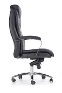 Кресло компьютерное офисное вращающееся HALMAR QUAD черный, экокожа перфорированная фото thumb №8
